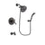 Delta Cassidy Venetian Bronze Finish Thermostatic Tub and Shower Faucet System Package with 5-1/2 inch Showerhead and Modern Wall Mount Personal Handheld Shower Spray Includes Rough-in Valve and Tub Spout DSP2959V