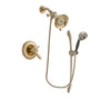 Delta Lahara Champagne Bronze Finish Thermostatic Shower Faucet System Package with Water-Efficient Shower Head and 5-Spray Handshower with Slide Bar Includes Rough-in Valve DSP3318V