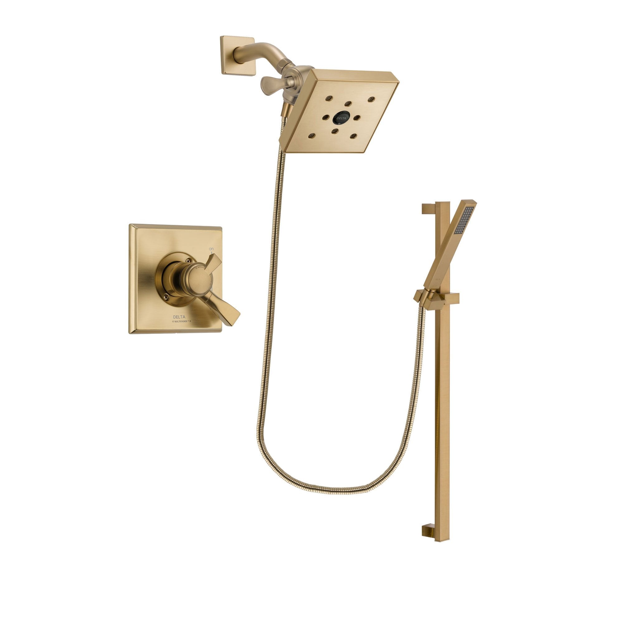 Delta Dryden Champagne Bronze Shower Faucet System with Hand Shower DSP4014V