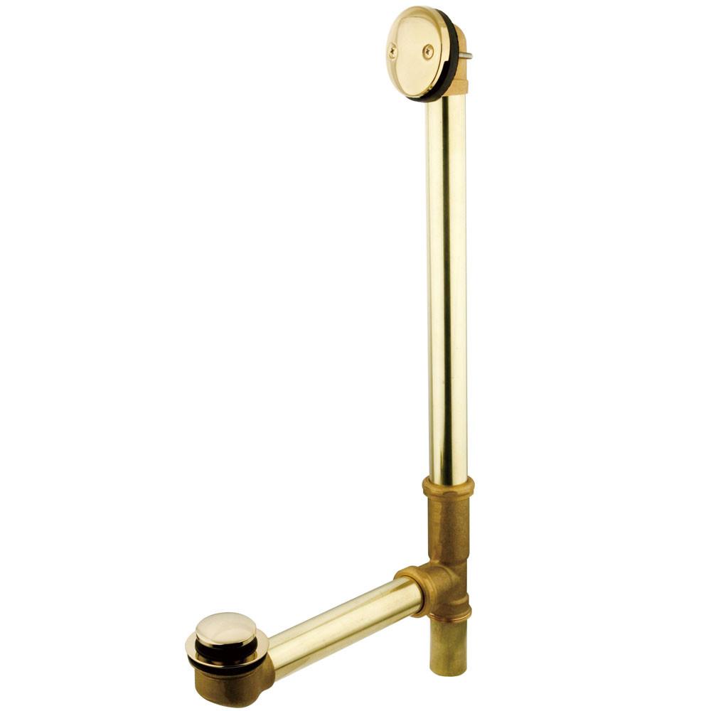 Kingston Polished Brass 20" Tub Waste & Overflow with Tip Toe Drain DTT2202