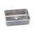 Elkay Gourmet Lustertone Stainless Steel 25x18.75x8 0-Hole Single Bowl Kitchen Sink in Satin 541269