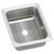 Elkay Pacemaker Top Mount Stainless Steel 12-1/2x15x6-1/8 0-Hole Single Bowl Kitchen Sink 731656