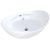 White China Vessel Bathroom Sink with Overflow Hole & Faucet Hole EV4080