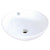 Kingston Perfection White China Vessel Bathroom Sink with Overflow Hole EV4129