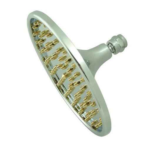 Chrome with Polished Brass Trim Shower Heads 6" Best Shower Head K128A4