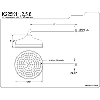 Bathroom fixtures Chrome Shower Heads Large 10" Rain drop Shower Head K225K11