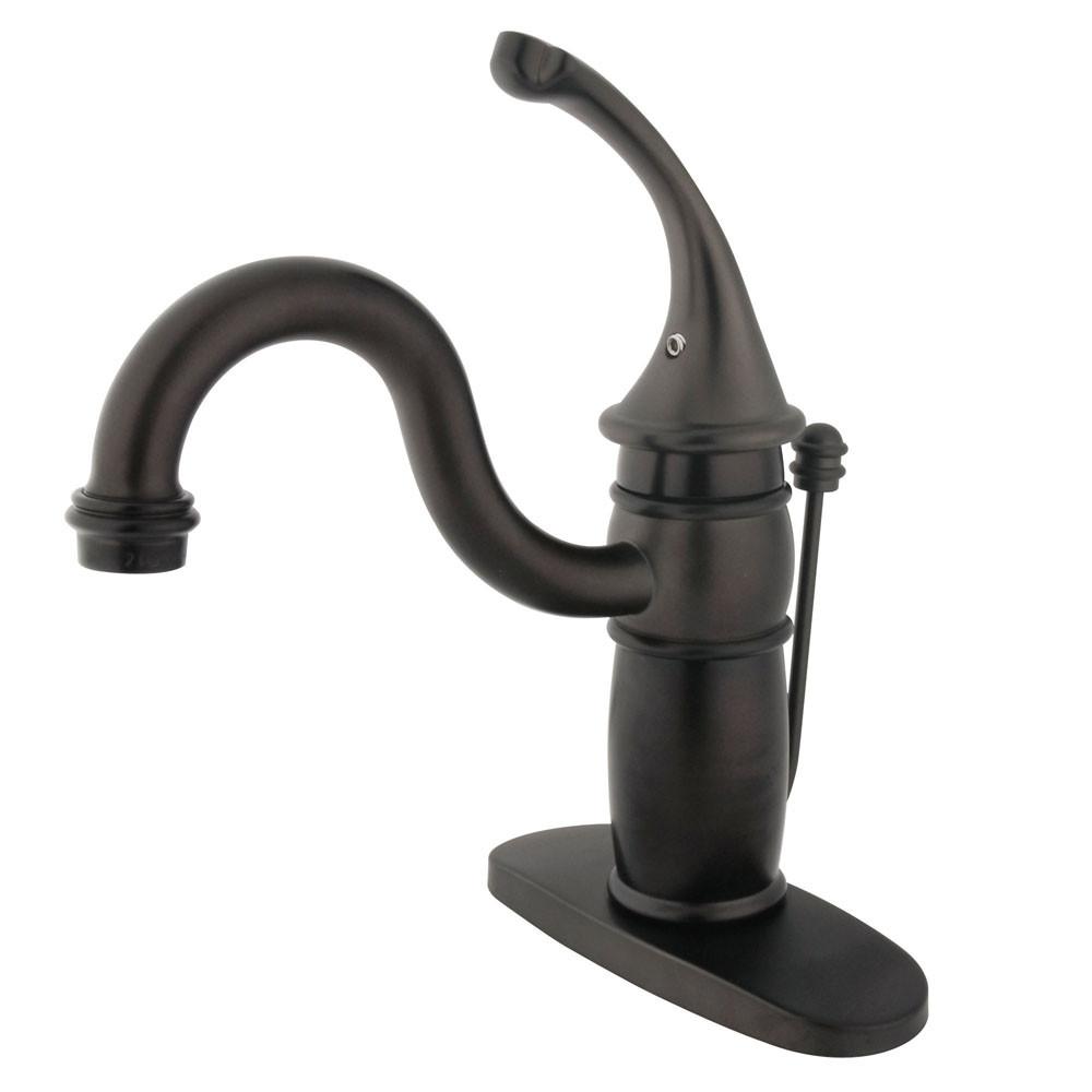 Kingston Oil Rubbed Bronze Georgian Bathroom centerset faucet w drain KB1405GL