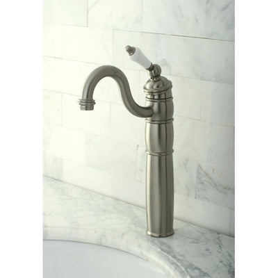 Kingston Brass Satin Nickel Single Handle Vessel Sink Bathroom Faucet KB1428PL