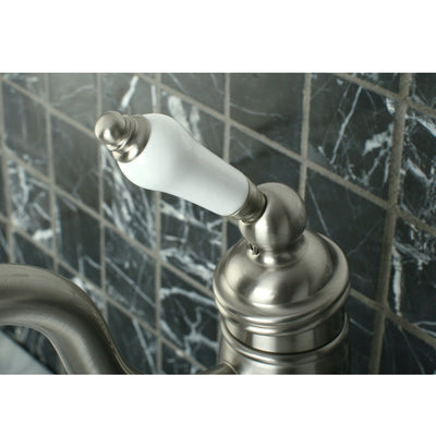 Kingston Brass Satin Nickel Single Handle Vessel Sink Bathroom Faucet KB1428PL