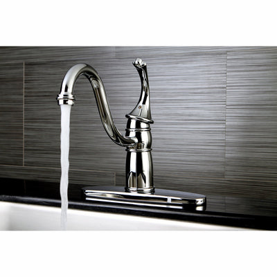Kingston Brass Chrome Georgian 8" kitchen faucet without sprayer KB1571GLLS