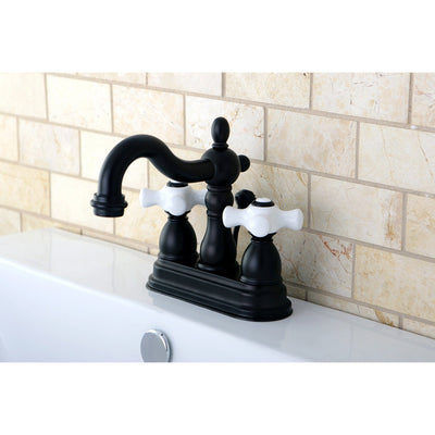 Kingston Oil Rubbed Bronze 2 Handle 4" Centerset Bathroom Faucet KB1605PX