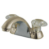 Kingston Brass Satin Nickel 2 Handle 4" Centerset Bathroom Faucet KB2158LP