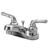 Kingston Brass Chrome 2 Handle 4" Centerset Bathroom Faucet with Pop-up KB251