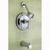 Kingston Brass Chrome Single Handle Tub & Shower Combination Faucet KB2631ML