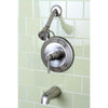 Kingston Brass Concord Satin Nickel Single Handle Tub & Shower Faucet KB2638DL