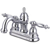 Kingston Brass Chrome Templeton 4" Centerset Bathroom Faucet W/ Pop-Up KB3901TL