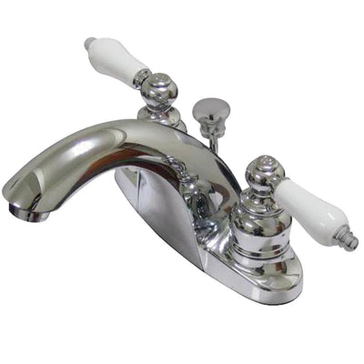 Kingston English Country 2 handle Chrome 4" Centerset Bathroom Faucet KB7641PL