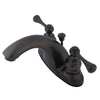 English Country Oil Rubbed Bronze 4" Centerset Bathroom Faucet KB7645BL