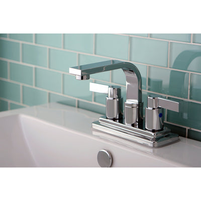 Kingston Chrome NuvoFusion 4" Centerset bathroom Faucet w/ Pop-Up KB8461NDL