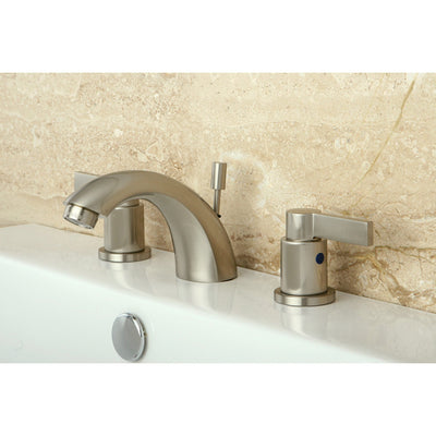Satin Nickel NuvoFusion Mini Widespread bathroom Faucet w/Pop-Up KB8958NDL