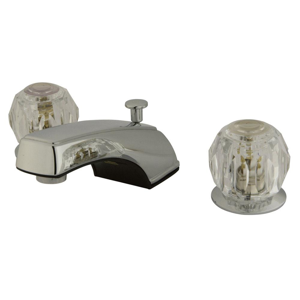 Kingston Brass Chrome 2 Handle Widespread Bathroom Faucet w Pop-up KB921B