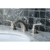 Kingston Brass Satin Nickel 4"-8" Mini Widespread Bathroom Faucet w Pop-up KB958