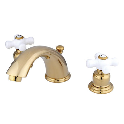 Kingston Polished Brass 8"-16" Widespread Bathroom Faucet w Pop-up KB962PX