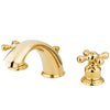 Kingston Polished Brass 2 Handle Widespread Bathroom Faucet w Pop-up KB972X