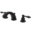 Kingston Oil Rubbed Bronze 2 Handle Widespread Bathroom Faucet w Pop-up KB975AL