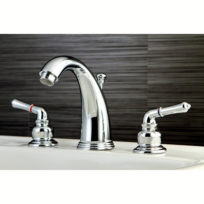 Kingston Brass Chrome Magellan 2 handle widespread bathroom faucet KB981
