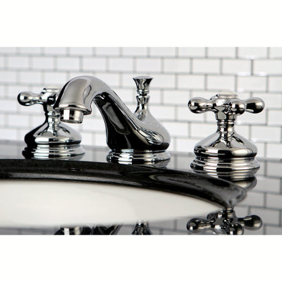 Kingston Brass Chrome 2 Handle Widespread Bathroom Faucet w Pop-up KS1161AX