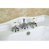 Kingston Brass Chrome 2 Handle Widespread Bathroom Faucet w Pop-up KS1161PX