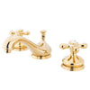 Kingston Polished Brass 2 Handle Widespread Bathroom Faucet w Pop-up KS1162AX
