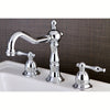 Kingston Chrome 2 Handle 8" to 14" Widespread Bathroom Faucet w Pop-up KS1971NL