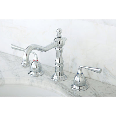 Kingston Brass Silver Sage Chrome Widespread Lavatory Bathroom Faucet KS1971ZL