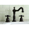 Kingston Oil Rubbed Bronze 2 Handle Widespread Bathroom Faucet w Pop-up KS1975BX
