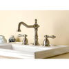 Kingston Satin Nickel 2 Handle Widespread Bathroom Faucet w Pop-up KS1978AL