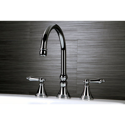 Kingston Brass Chrome Two Handle Roman Tub Filler Faucet KS2341AL