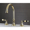 Kingston Polished Brass NuFrench bathroom roman tub filler faucet KS2342DFL