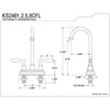 Kingston Brass Century Satin Nickel 4" Bar Faucet KS2468CFL