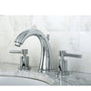 Chrome Two Handle Widespread Bathroom Faucet w/ Brass Pop-Up KS2961DL