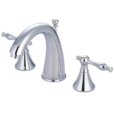 Kingston Brass Chrome 2 Handle Widespread Bathroom Faucet w Pop-up KS2971NL