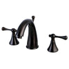 Kingston English Country Oil Rubbed Bronze Widespread Bathroom Faucet KS2975BL
