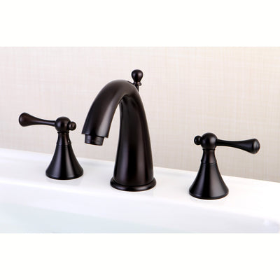 Kingston English Country Oil Rubbed Bronze Widespread Bathroom Faucet KS2975BL