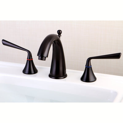 Kingston Brass Silver Sage Oil Rubbed Bronze Widespread Bathroom Faucet KS2975ZL