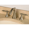 Kingston Satin Nickel 2 Handle Widespread Bathroom Faucet w Pop-up KS2978AL