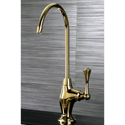 Kingston Polished Brass English Vintage 1/4 Turn Water Filter Faucet KS3192BL