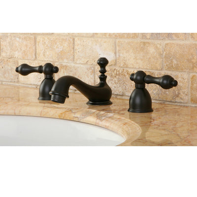Kingston Oil Rubbed Bronze Mini widespread Bathroom Lavatory Faucet KS3955AL