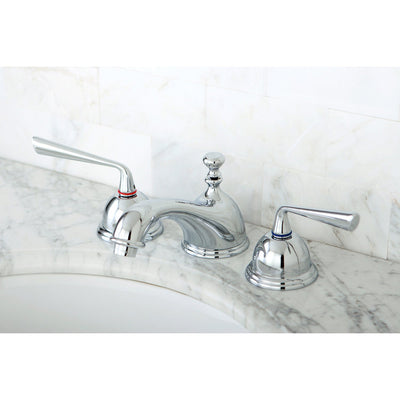Kingston Brass Silver Sage Chrome Widespread Bathroom Lavatory Faucet KS3961ZL