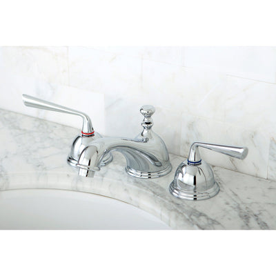 Kingston Brass Silver Sage Chrome Widespread Bathroom Lavatory Faucet KS3961ZL